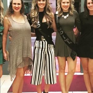 ASOS River Island striped culotte pants